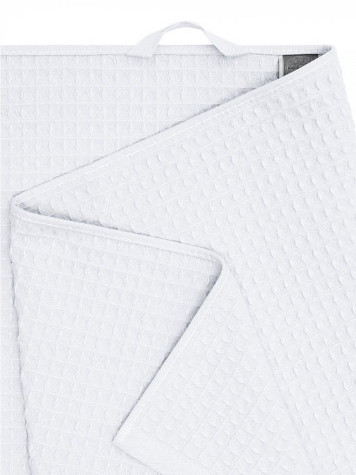 Полотенце для тела 90x150 белый вафельное полотно