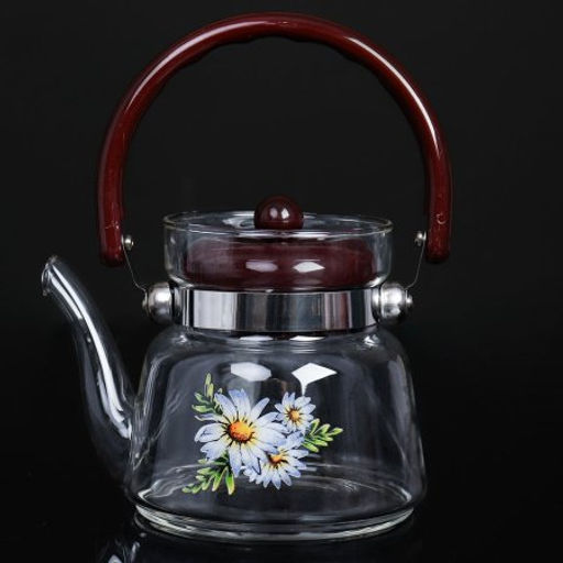 Чайник 600 мл жаропрочное стекло / 9908B4-2(600) /уп 24/ - Галеонтрейд фото 2