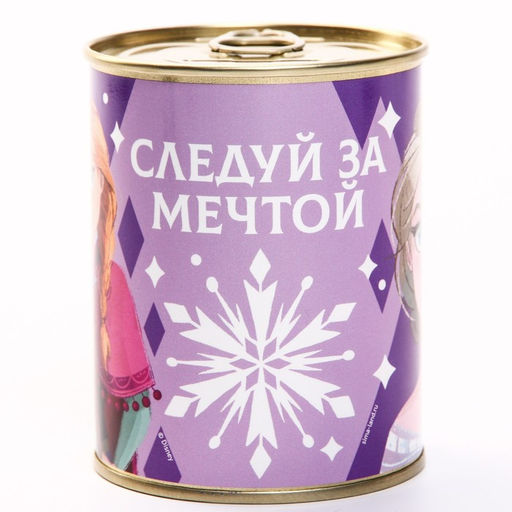 Цена за 2 шт. Копилка металлическая, 9.5 см × 7.5 см × 7.5 см «Анна и Эльза», Холодное Сердце