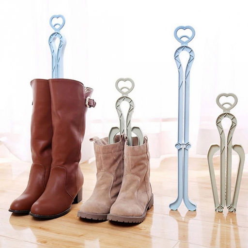 Держатель складной пластмассовый для голенищ сапог, 50,5х7,5см, серый (Китай) - Домашняя мода фото 3