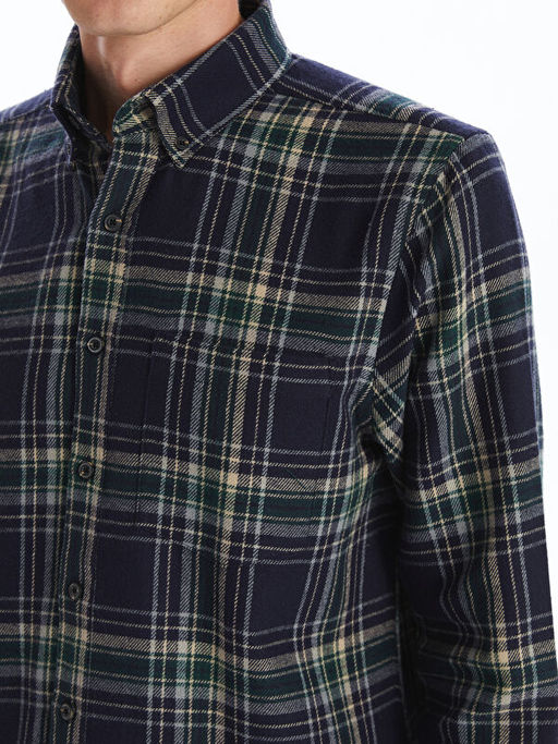 Regular Fit Uzun Kollu Ekose Erkek Oduncu G?mlek