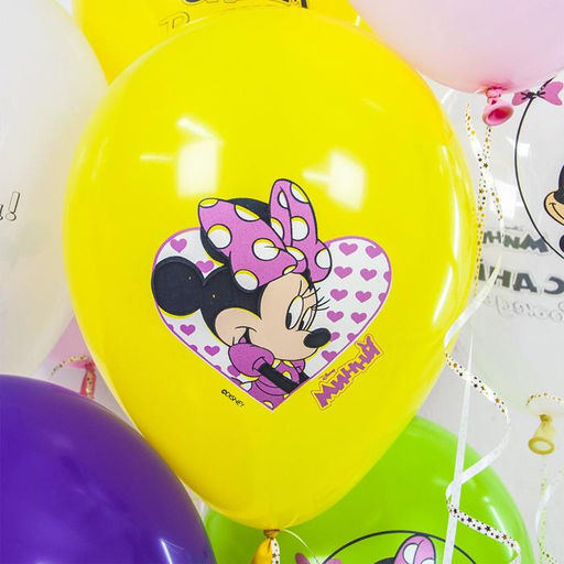 Шар латексный 12" «Минни Маус», пастель, 1-сторонний, набор 25 шт., МИКС