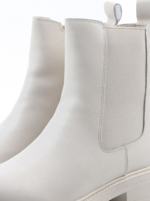 04-PAT177-2Z MILK Ботинки зимние женские (натуральная кожа, 100% шерсть)