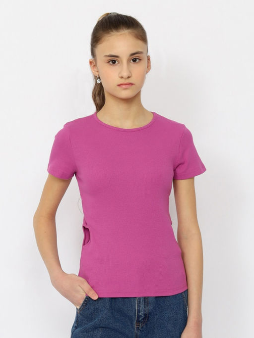 CRB wear/CSJG 63782-44-400 Футболка для девочки,фиолетовый/Ex.Cherubino