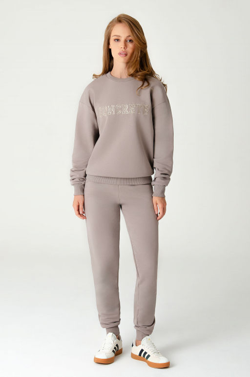 Арт. 2520/1 Костюм с брюками женский 44-52 (5 шт) Цвет:верх- бежевый, низ- бежевый