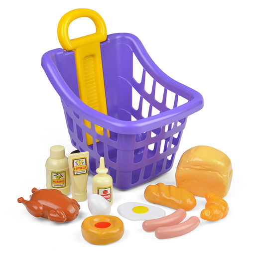 Корзина для супермаркета с продуктами 13 предметов