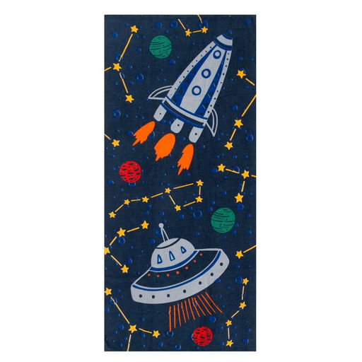 Полотенце LoveLife Космос 70х140 см, велюр/махра 340гр/м2, 100% хлопок  фото 2