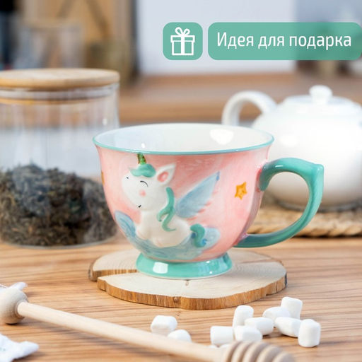 Кружка керамическая Единорог, 450 мл - Simaland фото 2