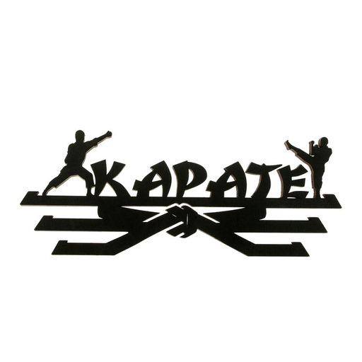 Медальница Карате черный цвет, 29 см 9,5 см - Командор фото 6