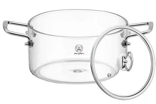 Кастрюля 2,5 л 30*20*14,5 см Crystal glass с крышкой - Elan gallery фото 29