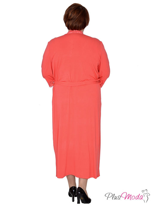 Халат-пеньюар Модель №400 размеры 44-84 - Plusmoda фото 4