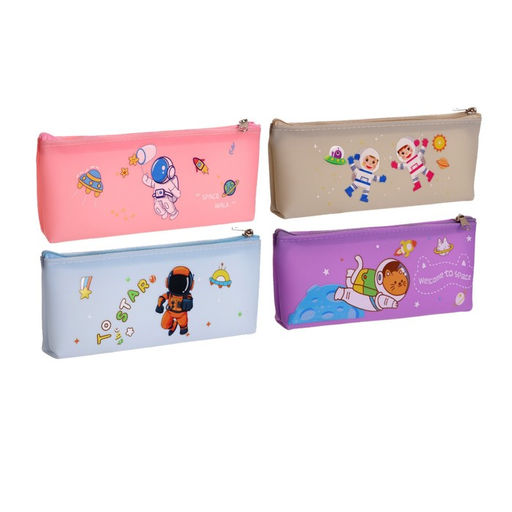 Пенал школьный Calligrata Космонавт, на молнии, 1 отделение, с рисунком, МИКС
