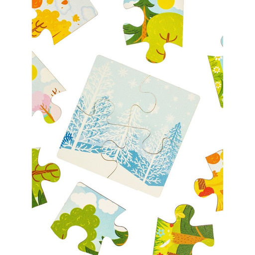 Пазл для малышей «Времена года» размер 1 картинки: 10×10×1,4 см