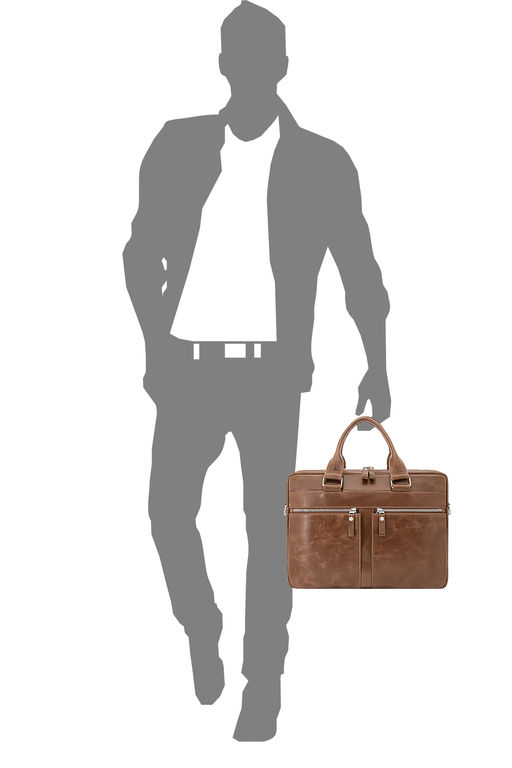 Сумка мужская Ц-421.28 светло-коричневый - Protege фото 4