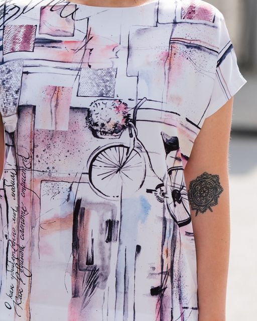 Футболка из Армани шёлка и трикотажа - Elena sorti фото 4