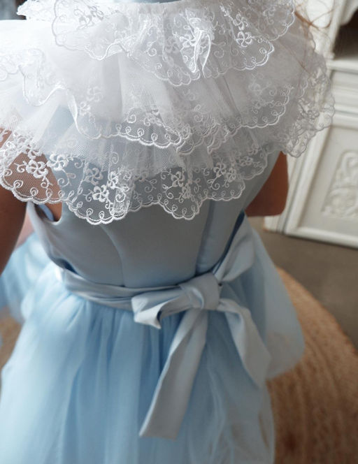 А22-4 Платье для девочки МУЗА голубой