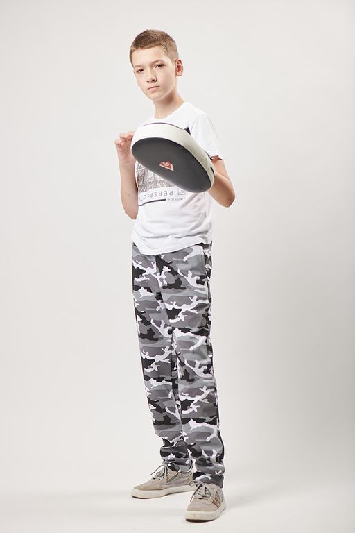 Спортивные брюки Футер 2-х ниточный, 75% хлопок, 20%  полиэстер, 5%  лайкра - Relay фото 2