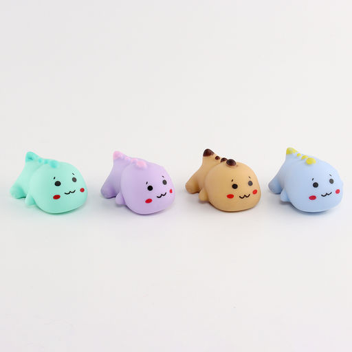 Цена за 12 шт. Антистресс игрушка «Малыш динозаврик», мялка с пастой, МИКС