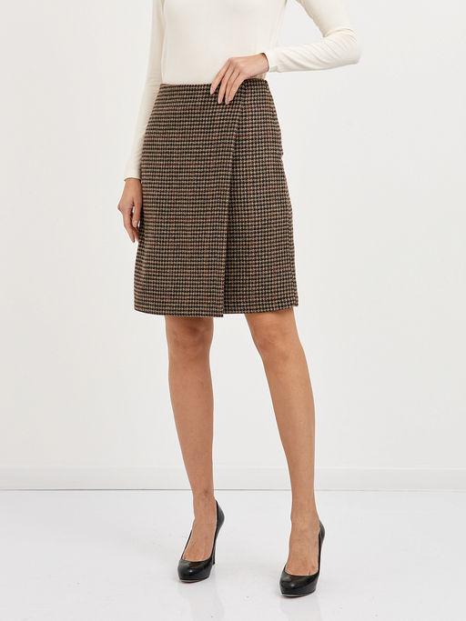 юбка с узором гусиная лапка - Glenfield фото 3