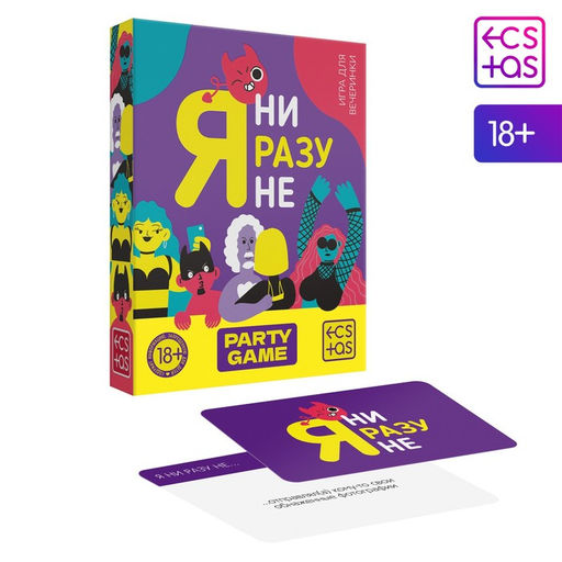 Настольная игра для взрослых Я ни разу не, 50 карт, 18+ - Лас играс фото 2