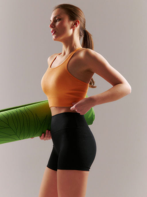 Топ спортивный женский MINAKU: SPORTLY, оранжевый, размер 44 (M)