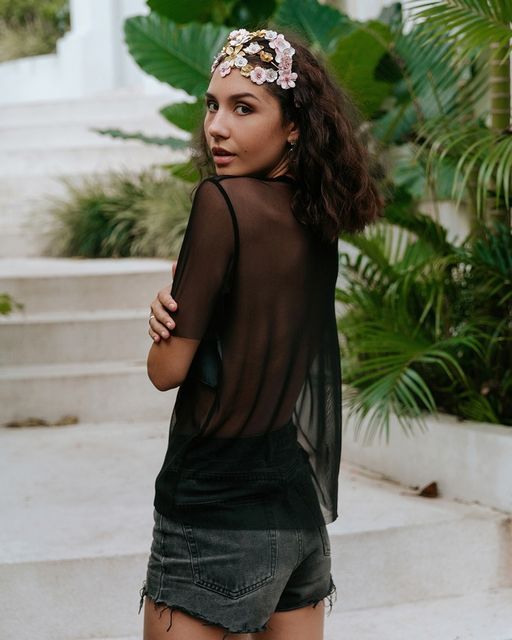 Футболка-сетка с принтом 458.6 - Sahar art lab фото 3