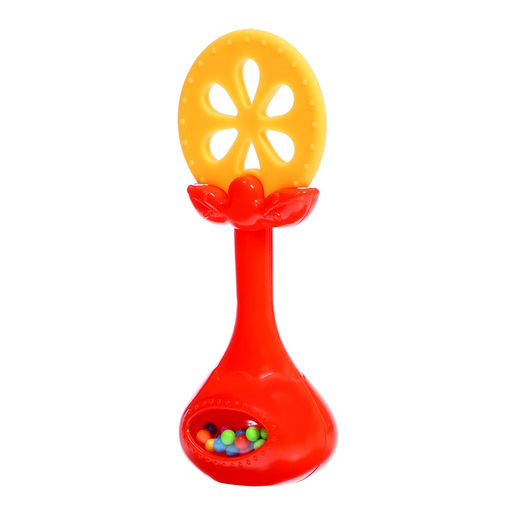 Погремушки с прорезывателями для зубов «Фруктики. Апельсин», набор 4 шт.
