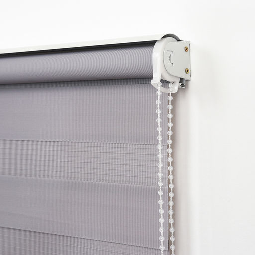 Штора рулонная День-Ночь, 120180 см (с учётом креплений 3,5 см), цвет серый - Simaland фото 3