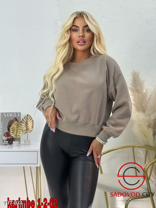 толстовка женская однотонная - Bruno фото 7