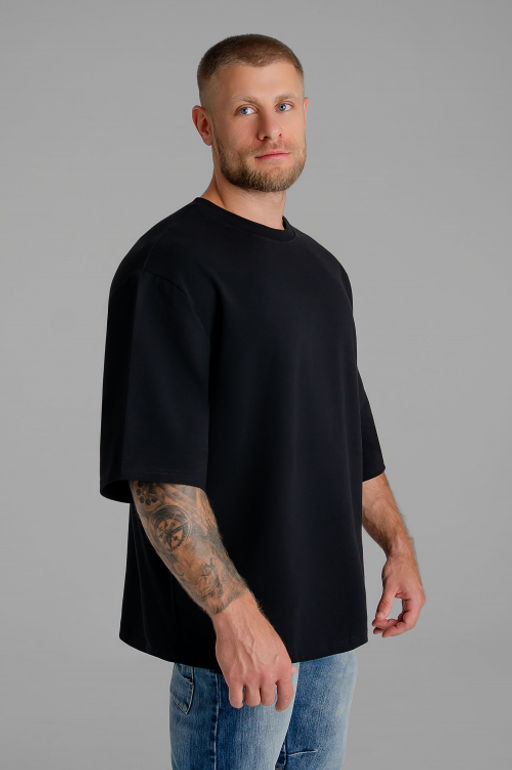 Арт. 634-02/1 Футболка мужская S,L,M,XL (4 шт) Цвет:черный