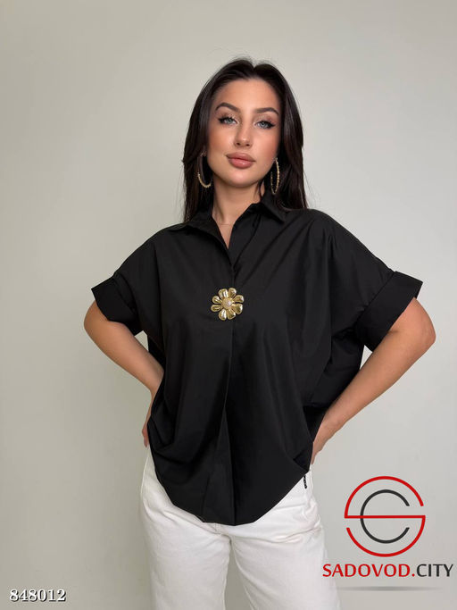 Блузка женская с брошкой - Bruno фото 8