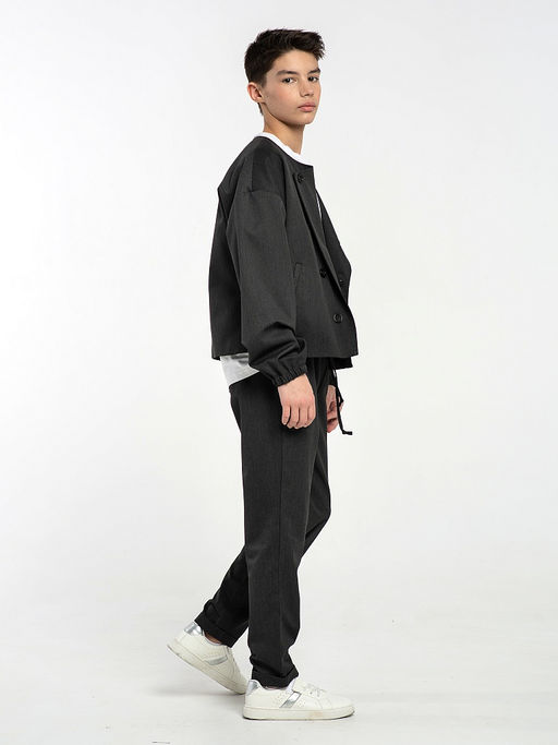 Серые школьные брюки для мальчика Инфанта, модель 0916