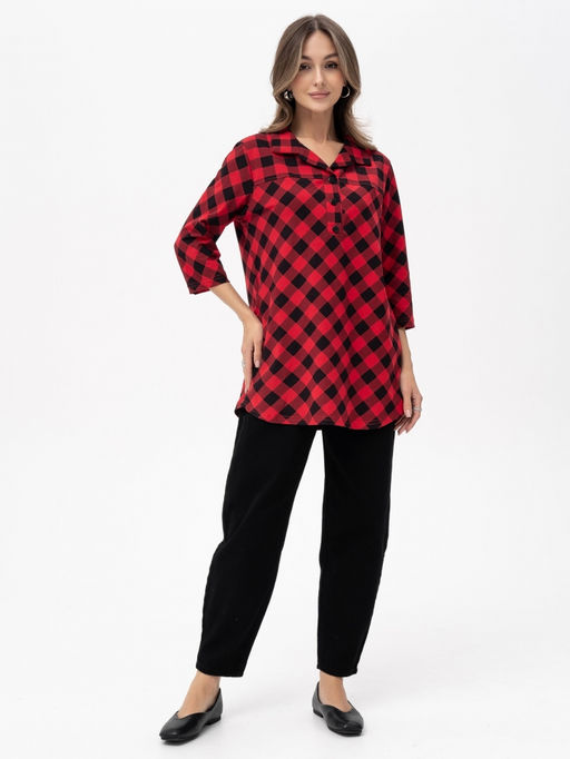 Туника жен.арт.1230-2,красная - Binita фото 2