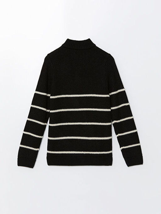 Dik Yaka Erkek ?ocuk Triko Kazak - Waikiki фото 3