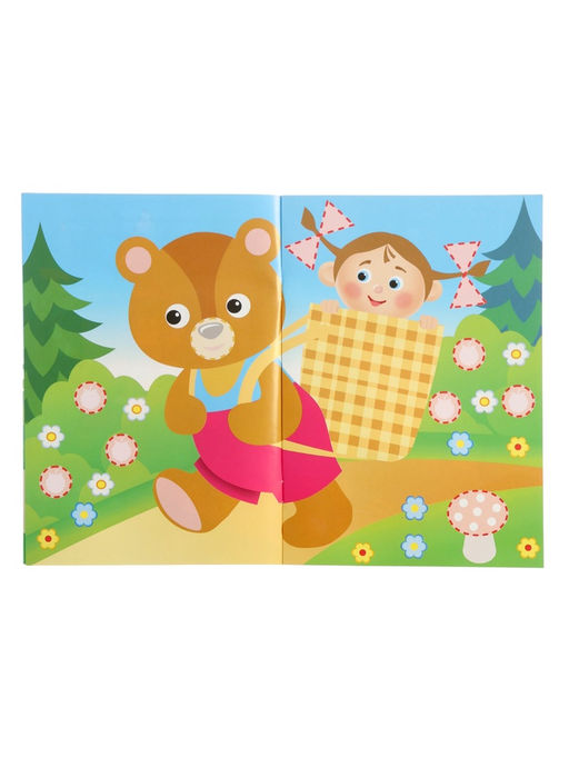 Цена за 3 шт. Книжка с наклейками "Сказки", 16 стр