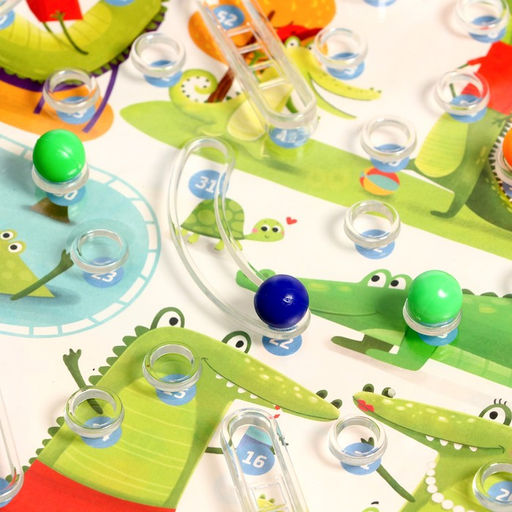 Настольная игра Горки и лестницы. Весёлые джунгли и дикие аллигаторы! - Лас играс kids фото 5