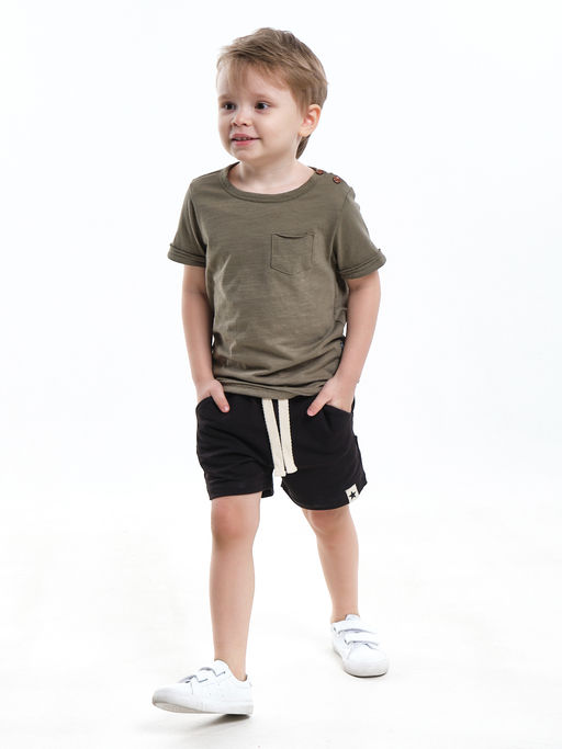 Комплект для мальчика детский сад UD 7886/22-9846 хаки/черный - Mini maxi фото 6