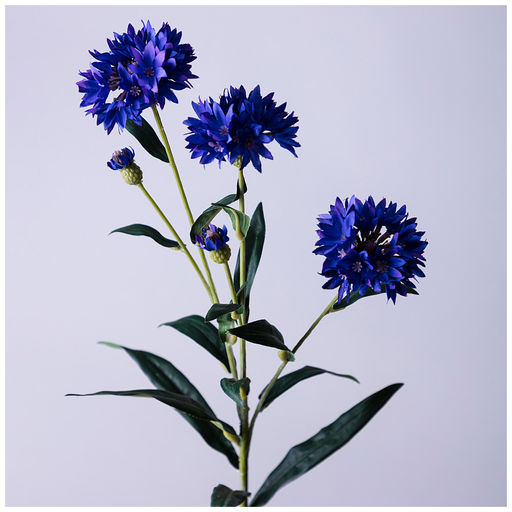 ЦВЕТОК ИСКУССТВЕННЫЙ ВАСИЛЕК ВЫСОТА=64СМ.