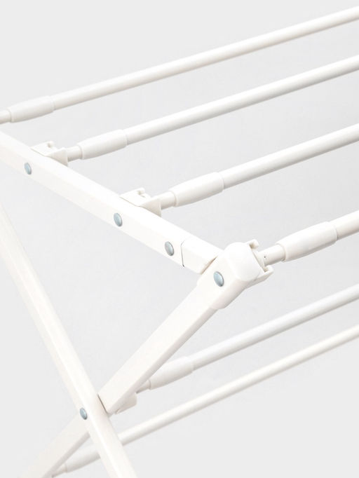 Сушилка для белья напольная LaDо́m, складная, раздвижная, металл, белая