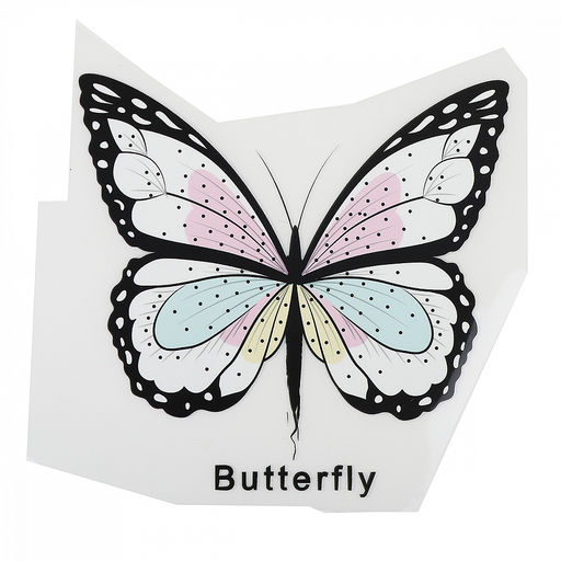 Термотрансфер арт.TBY.1247 Бабочка 12,4х12см, уп.10шт