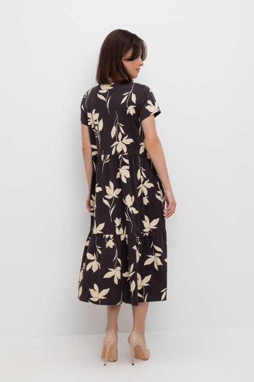 VERY NEAT _ ЕВТ 5019/черный кофе,магнолия платье жен