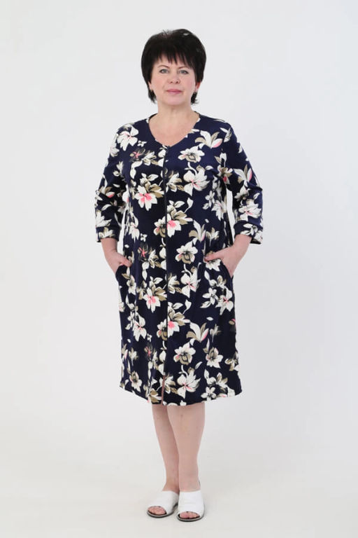 Халат женский, цвет белый