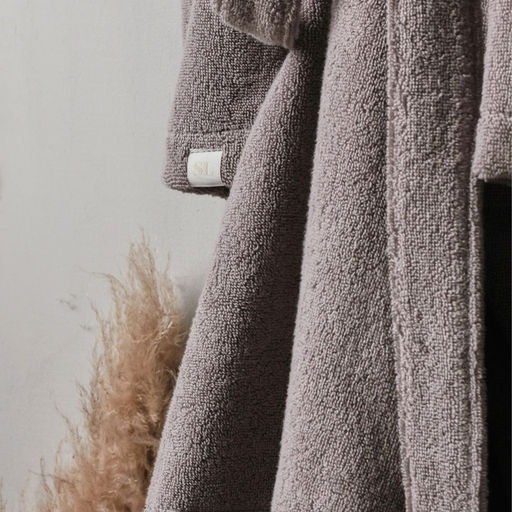 Халат махровый мужской SL HOME: Basic «Софт Мист», размер S, хлопок 100%, серый