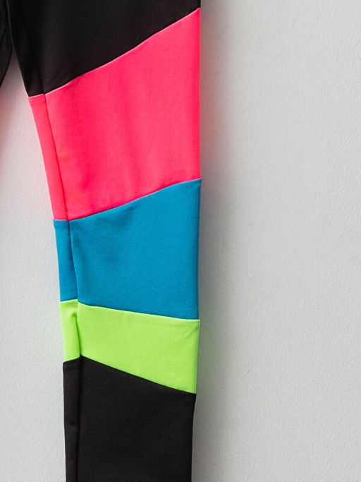 Beli Lastikli Renk Bloklu K?z ?ocuk Uzun Tayt - Waikiki фото 3