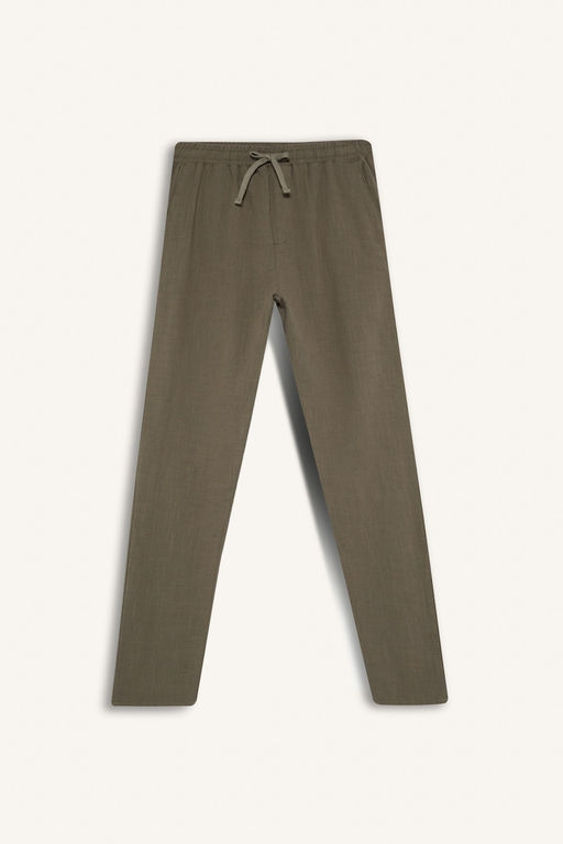 %100 Pamuk Relax Fit Rahat Kesim Yazl_k M_slin K_sa Pa_a Jogger Pantolon