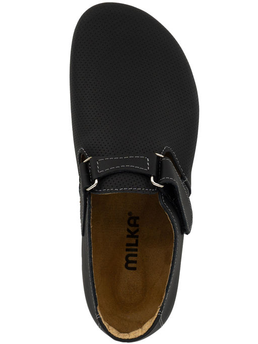 02 | Milos | Мужские полуботинки (черный перфорация) - Milka shoes&more фото 3