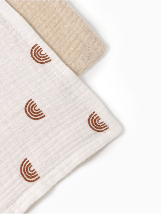 Покрывало Крошка Я «Радуга» 100×130 см, муслин, 4 слоя, хлопок 100%