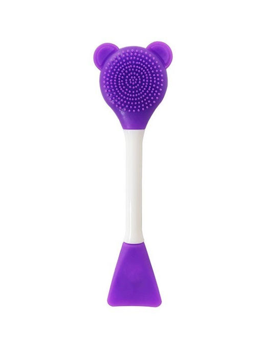 Двусторонняя кисть-щётка для лица "Polar Clean", purple
