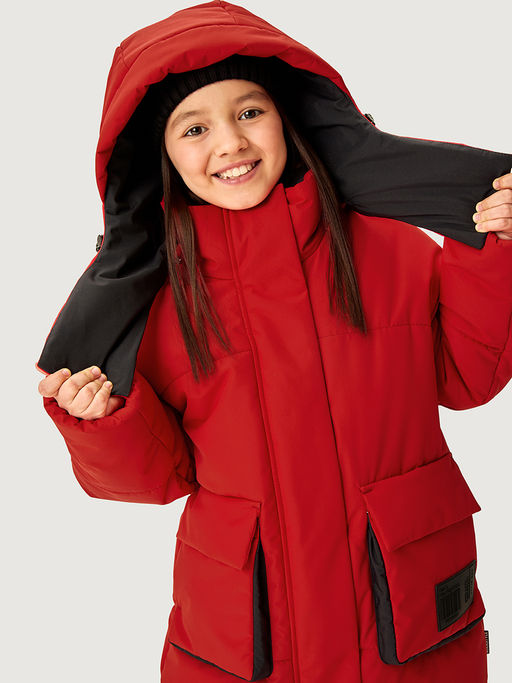 Пальто 6з4826 красный