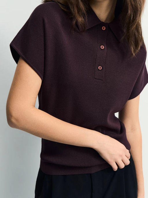 Джемпер поло из вискозы / Zarina  фото 6